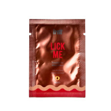 Пробник геля для оральных ласк с согревающим эффектом INTT Lick Me Kissable Gel Peach 2 мл