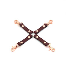 Кожаная крестовина Liebe Seele Wine Red Hogtie