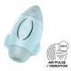 Вакуумный стимулятор с вибрацией Satisfyer Mission Control Blue, 2 независимых мотора