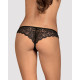 Кружевные танга с доступом Obsessive Contica crothchles thong L/XL, черные