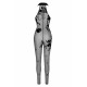 Бодистокинг Noir Handmade F315 Ego flocked mesh halter catsuit - M