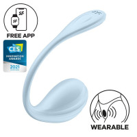 Віброяйце Satisfyer Smooth Petal Connect App Mint