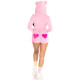 Комбинезон "Сладкий мишка" Leg Avenue Sweetheart Bear Velvet Romper XS