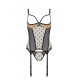 Корсет Passion MARINA CORSET, L/XL, beige, з відкритими чашками