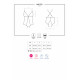 Сетчатое боди с открытыми ягодицами Obsessive 841-TED-1 teddy S/M, черный