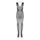 Бодистокинг Obsessive Bodystocking F234 S/M/L, абстрактный рисунок, глубокое декольте