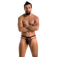 Мужские прозрачные стринги Passion 029 THONG COLLIN XXL/XXXL Black, сетка