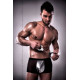 Распродажа!!! Мужские шорты с блестящим гульфиком Passion 002 SHORT black XXL/XXXL