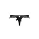 Кружевные трусики-танга с атласным бантиком Passion NAJA THONG S/M, black