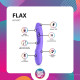 Вібратор Good Vibes Only - Flax Vibrating Dildo with G-Spot Stimulator