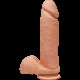Фаллоимитатор Doc Johnson The D - Perfect D - 8 Inch With Balls - ULTRASKYN, диаметр 5,1см