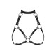 Портупея на грудь Obsessive A740 harness black O/S, искусственная кожа