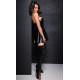 Платье Noir Handmade F308 Dreamer wetlook corset mini dress with front zipper - S
