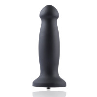 Силиконовый дилдо для секс-машин Hismith 7.2" Black Silicone Anal Dildo, система KlicLok