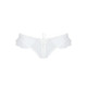 Трусики в горошек, с рюшами и шнуровкой Passion FATIN THONG S/M, white