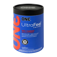Презервативы ONE Ultra Feel, ультратонкие, с дополнительной смазкой, 36 шт, подарочная упаковка-тубус