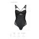 Боди из эко-кожи и кружева Passion LOONA BODY S/M, black
