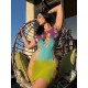 Сукня Leg Avenue Seamless Ombre Faux Lace Up Mini Dress One Size Ocean