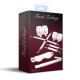 Набір Feral Feelings BDSM Kit 5 White, наручники, поножі, хрестовина, маска, падл