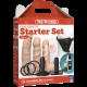 Набір для страпона Doc Johnson Vac-U-Lock Dual Density Starter Set Vanilla, діаметр 2х3,8 см, 5,1 см