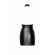 Платье Noir Handmade F311 Eros mini halter dress of flocked mesh and wetlook - L