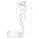 Бодистокинг Passion BS033 white, платье-сетка на бретелях, прозрачное