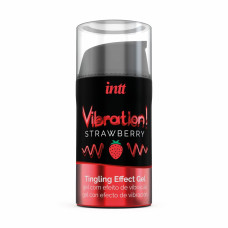 Жидкий вибратор Intt Vibration Strawberry (15 мл) (без упаковки!!!)