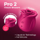 Вакуумный клиторальный стимулятор Satisfyer Pro 2 Classic Blossom, технология Liquid Air