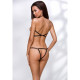 Портупея-боди из стреп Passion Exclusive IVENA S/M, black