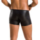 Мужские кожаные боксеры с молниями Passion 049 SHORT MATT L/XL Black