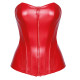 Корсет Noir Handmade F355 Red powerwetlook corset - S