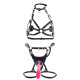 Сбруя со страпоном LOCKINK SEVANDA Queen Sheba Set with Pink Dildo