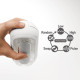 Мастурбатор Tenga Flip Zero Gravity Electronic Vibration White