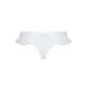 Трусики в горошек, с рюшами и шнуровкой Passion FATIN THONG XXL/XXXL, white