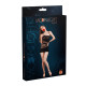 Мини-платье на одно плечо Moonlight Model 12 XS-L Black, вертикальная бахрома