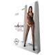 Бодистокинг с крыльями Passion BS098 One Size, black, средняя сетка, открытый доступ