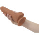 Фалоімітатор ADDICTION Steven 7.5" Silicone Dong Caramel, віброкуля в подарунок