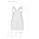 Сорочка с вырезами на груди, стринги Passion LOVELIA CHEMISE L/XL, white
