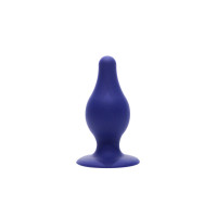 Анальная пробка SilexD (Model 2 size M) Blue двухслойная, силикон+Silexpan