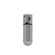 Вибропуля PowerBullet First-Class Bullet 2.5″ with Key Chain Pouch, Silver, 9 режимов вибрации