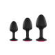Анальная пробка Dorcel Geisha Plug Ruby L с шариком внутри, создает вибрации, макс. диаметр 4см