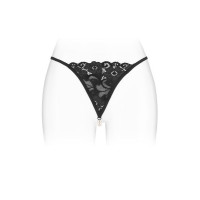 Трусики-стринги с жемчужной ниткой Fashion Secret VENUSINA Black