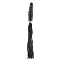Флоггер с ручкой-дилдо Fetish Tentation Whip with Dildo Handle