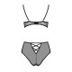 Эротический комплект с рисунком Passion LOVELIA BIKINI XXL/XXXL, black