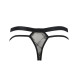 Мужские прозрачные стринги Passion 029 THONG COLLIN XXL/XXXL Black, сетка