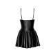 Платье Noir Handmade F308 Dreamer wetlook corset mini dress with front zipper - S