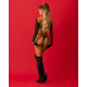 Украшение на тело Obsessive Lustique Black harness bra S/M/L