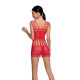 Бодистокинг мини-платье с бабочками Passion BS090 One Size red