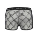 Мужские прозрачные боксеры Passion 032 SHORT JAMES XXL/XXXL Black, сетка