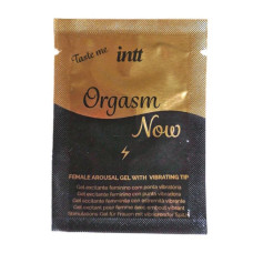 Пробник возбуждающего геля-вибратора для клитора 2-в-1 Intt Orgasm Now (2 мл)